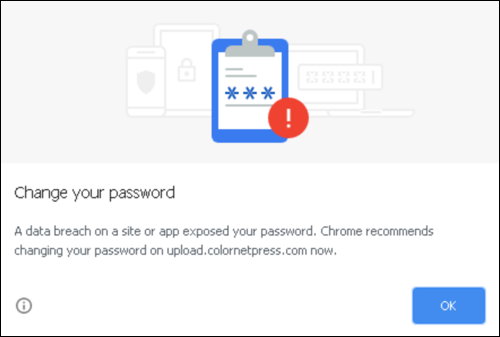 John S Blog Google Chrome Change Your Password Warning
